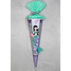 Schultüte Meerjungfrau „Bella“ 6-eckig 85cm