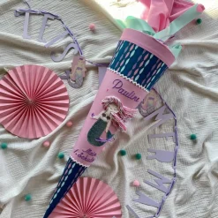 Schultüte Meerjungfrau passend zum step by step Schulranzen Mermaid Bella mit Namen & Papprohling 70 cm oder 85 cm