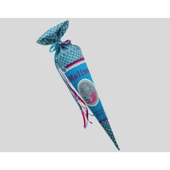 Schultüte Meerjungfrau Stern, Muschel, Glitzer Schuppenstoff