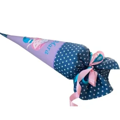 Schultüte Mermaid, Meerjungfrau Zuckertüte mit Namen bestickt, Mädchen Schultüte aus Stoff zur EInschulung