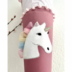 Schultüte mit Einhorn-Applikation inkl. Namensstick