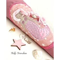 Schultüte mit Meerjungfrau-Applikation inkl. Namensstick