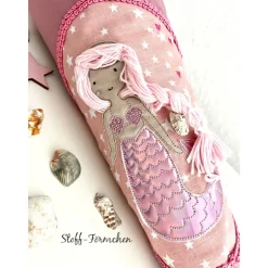 Schultüte mit Meerjungfrau-Applikation inkl. Namensstick