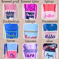 Schultüte mit Name | Pferdekopf | lila/pink| Einschulung | Zuckertüte