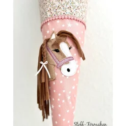 Schultüte mit Pony Lulu-Applikation hellbraun inkl. Namensstick