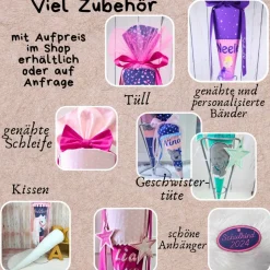 Schultüte passend zum Ranzen Dreamy Unicorn Nuala von Step by Step | verschiedene Applikationen | Einschulung