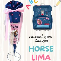Schultüte passend zum Ranzen Horse Lima von Step by Step | verschiedene Applikationen | Einschulung