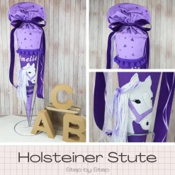 Schultüte passend zum Ranzen Holsteiner Stute von Step by Step | Zuckertüte 70 cm bestickt | Einschulung