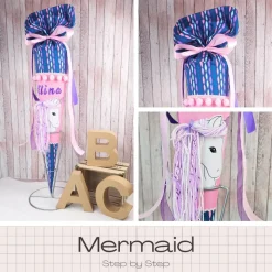 Schultüte passend zum Ranzen Mermaid von Step by Step | Zuckertüte 70 cm bestickt | Einschulung