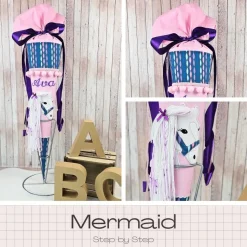 Schultüte passend zum Ranzen Mermaid von Step by Step | Zuckertüte 70 cm bestickt | Einschulung