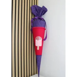 Schultüte.  Schultüte Baumwolle. Schultüte Eis