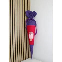 Schultüte.  Schultüte Baumwolle. Schultüte Eis