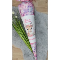 Schultüte.  Schultüte Baumwolle. Schultüte Rehkitz