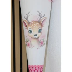 Schultüte.  Schultüte Baumwolle. Schultüte Rehkitz