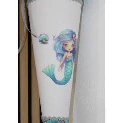 Schultüte.  Schultüte Baumwolle. Schultüte Meerjungfrau