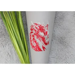 Schultüte.  Schultüte Baumwolle. Schultüte Drachen. Schultüte Junge.