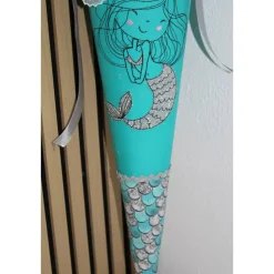 Schultüte.  Schultüte Baumwolle. Schultüte Meerjungfrau