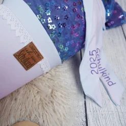 Schultüte Stoff + Tüll Delfin Farbverlauf Folien Tüll 70cm 85cm   *personalisierbar Step by Step Dolphin Finja