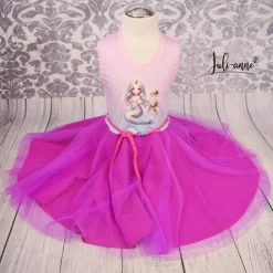 Schultüte Stoff + Tüll Meerjungfrau und Schildkröten Flieder PinkTüll  70cm 85cm   *personalisierbar und mit Kisseninlet