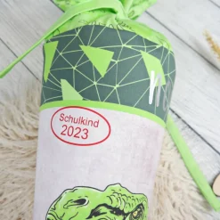 Schultüte Stoff Dino T-Rex Junge  *personalisierbar und mit Kisseninlet