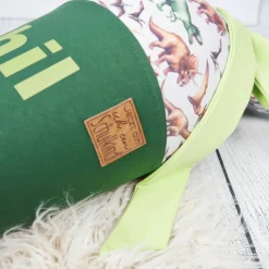 Schultüte Stoff l 70cm 85cm Monstertruck Dino Grün  *personalisierbar und mit Kisseninlet