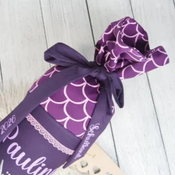 Schultüte Stoff Lila Schuppen mit Einhorn Ergobag Perlentauchbär 70cm 85cm   *personalisierbar und mit Kissen