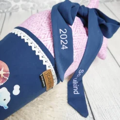 Schultüte Stoff Meerjungfrau Unterwasser Lila Blau 70cm 85cm   *personalisierbar und mit Kisseninlet