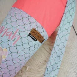 Schultüte Stoff Meerjungfrau mit Schuppen mit Tüll 70cm 85cm   *personalisierbar und mit Kisseninlet
