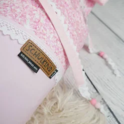 Schultüte Stoff Pferde Rosa Glitzer 70cm   *personalisierbar und mit Kisseninlet