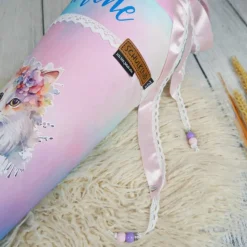 Schultüte Stoff TIE DYE Kätzchen Aquarell  *personalisierbar und mit Kisseninlet