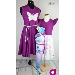 Schultüte Stoff TIE DYE Schmetterling Aquarell  *personalisierbar und mit Kisseninlet