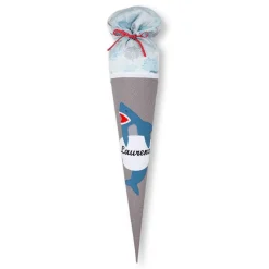 Schultüte, Stoffschultüte, Schultüte aus Stoff Motiv : Hai