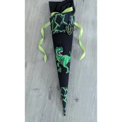 Schultüte T-Rex, Dinosaurier, Step by Step, Zuckertüte 70cm Stoff, Stickereien, Name inklusive