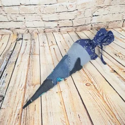 Schultüte "Wal", 50 cm, Zuckertüte, Jeans Upcycling, Geschwistertüte