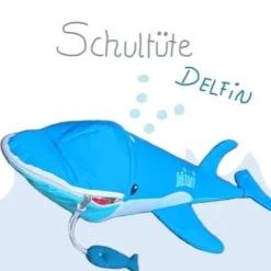 Schultüte Zuckertüte Delfin