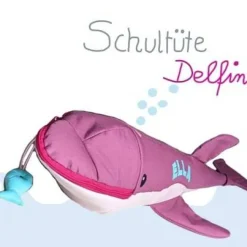 Schultüte Zuckertüte Delfin für Mädchen