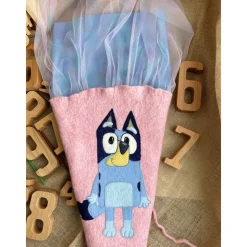 Schultüte Zuckertüte Einschulung gefilzte  Schultüte Bluey Mädchen