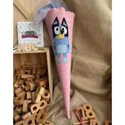 Schultüte Zuckertüte Einschulung gefilzte  Schultüte Bluey Mädchen