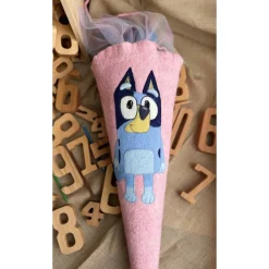 Schultüte Zuckertüte Einschulung gefilzte  Schultüte Bluey Mädchen