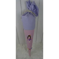 Schultüte, Zuckertüte, Elfe auf Wunsch mit Namen und Einschulungstag bestickt  70 cm Länge