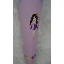 Schultüte, Zuckertüte, Elfe auf Wunsch mit Namen und Einschulungstag bestickt  70 cm Länge