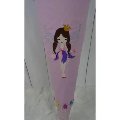 Schultüte, Zuckertüte, Elfe auf Wunsch mit Namen und Einschulungstag bestickt  70 cm Länge