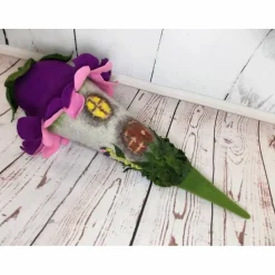 Schultüte, Zuckertüte ,Feenhaus, Filzschultüte, gefilzte Schultüte,