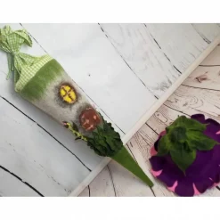 Schultüte, Zuckertüte ,Feenhaus, Filzschultüte, gefilzte Schultüte,