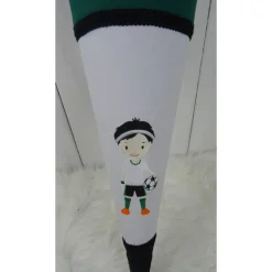 Schultüte, Zuckertüte, Fussballer auf Wunsch mit Namen und Einschulungstag bestickt  70 cm Länge