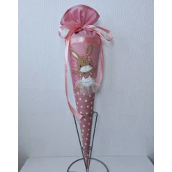 Schultüte Zuckertüte mit Hase, personalisierbar, kurzfristig lieferbar!