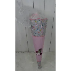 Schultüte, Zuckertüte, Pferd auf Wunsch mit Namen und Einschulungstag bestickt  70 cm Länge