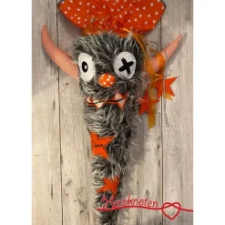 Schultüte, Zuckertüte, Schulstart, Monster, Stoff, Fell, genäht, mit Namen, personalisierbar, Einschulung, Kinder