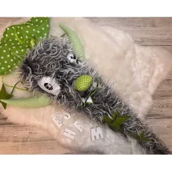 Schultüte, Zuckertüte, Schulstart, Monster, Fell, genäht, mit Namen, personalisierbar, Einschulung, Junge, Mädchen