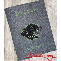 Schultüte, Zuckertüte, Schulstart, Panther, Cat, Stoff, genäht, mit Namen, personalisierbar, Einschulung, Kinder